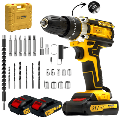 OXLENT 21V Brushless Impact Drill Set