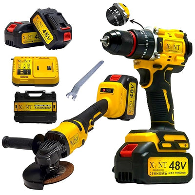 OXLENT 48V Drill and Grinder Kit